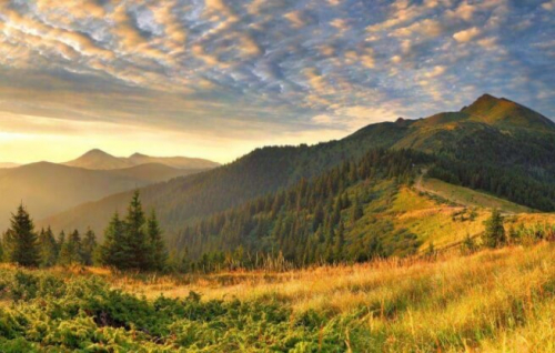 Фотошпалери Хмари над горами